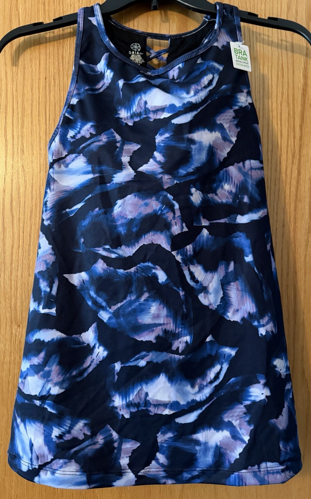 Womens Small Gaiam Bra Tank NWT $44 Om-Dri Workout Gym Wicking Built In Bra