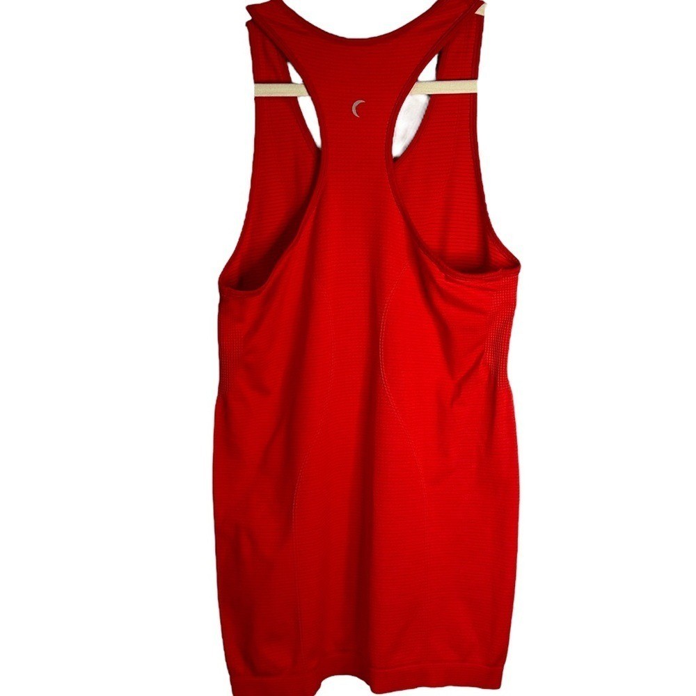 Zyia Active Red Copper Charged Athletic Tank Top Medium Fitness Workout
