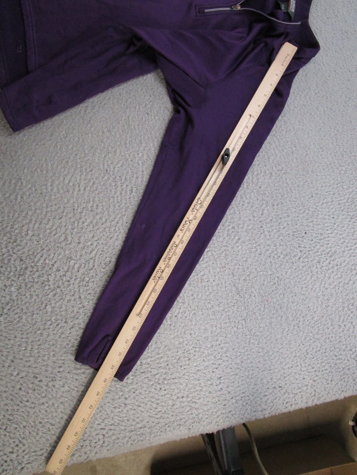 Outdoor Research Purple 1/4 Zip Pullover Womens Size XL Thermal Waffle Knit Read