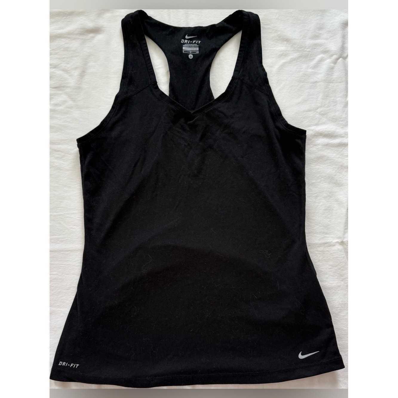 Nike Dri-FIT Black Racerback Workout Tank Top Size Small