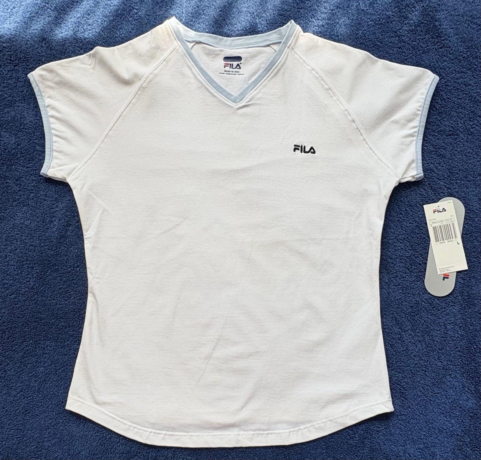 NWT FILA Alanno Women’s V-Neck Tennis Top U21762
