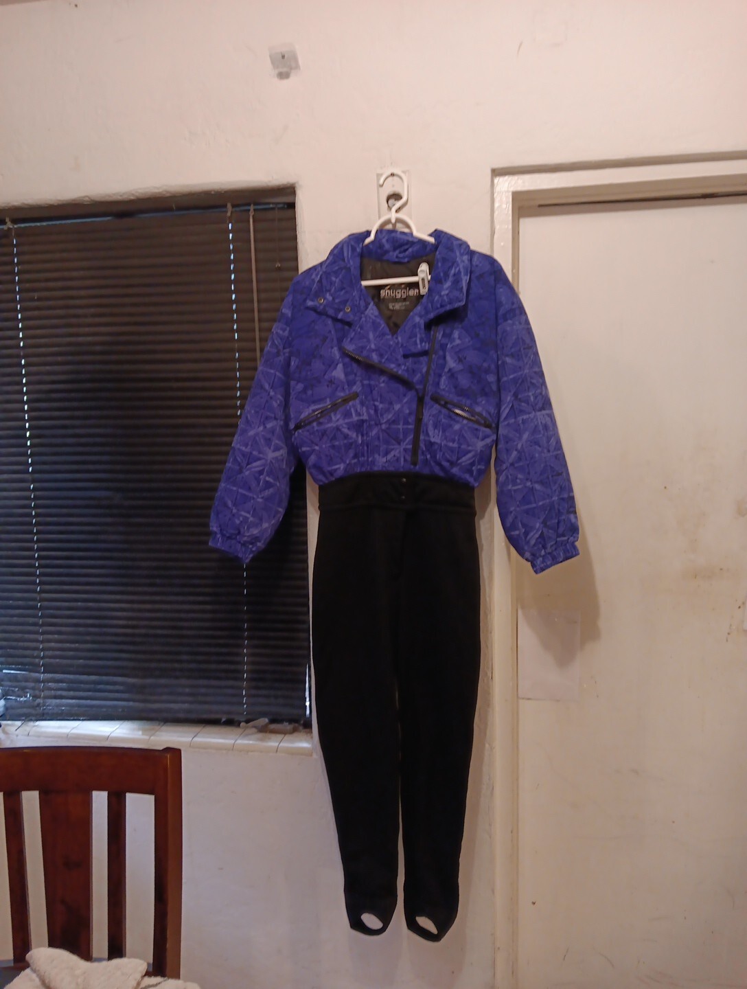 Snuggler One Piece Snow Ski Suit PURPLE Womans Sz 6 Snowboarding VTG 80s 90s