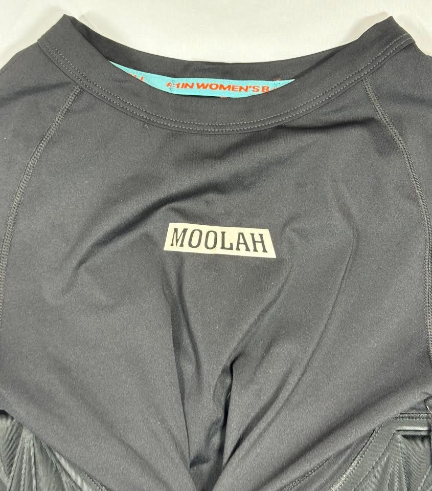 MOOLAH ‘ WOMENS ‘ PADDED COMPRESSION TOP ‘ BLACK ‘ SMALL – FEMALE FLEX TECH