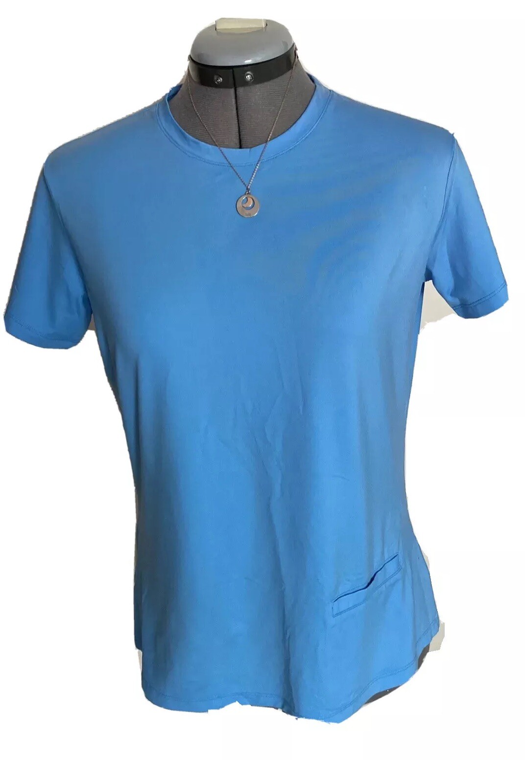 Bugatchi Athletic Top Size L Across Chest 19 In. L 24.5 In. Women Pkt Blue