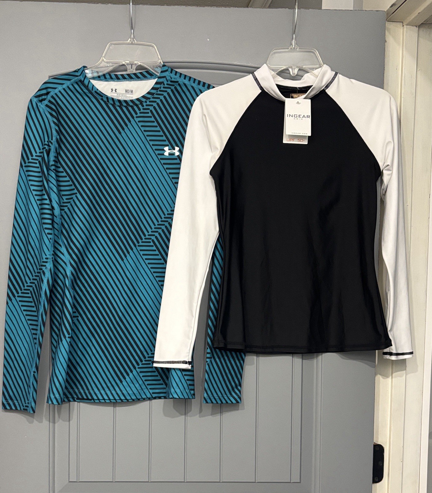 Under Armour Teal & Black Long Sleeve Top & NWT Ingear UPF Long Sleeve Top