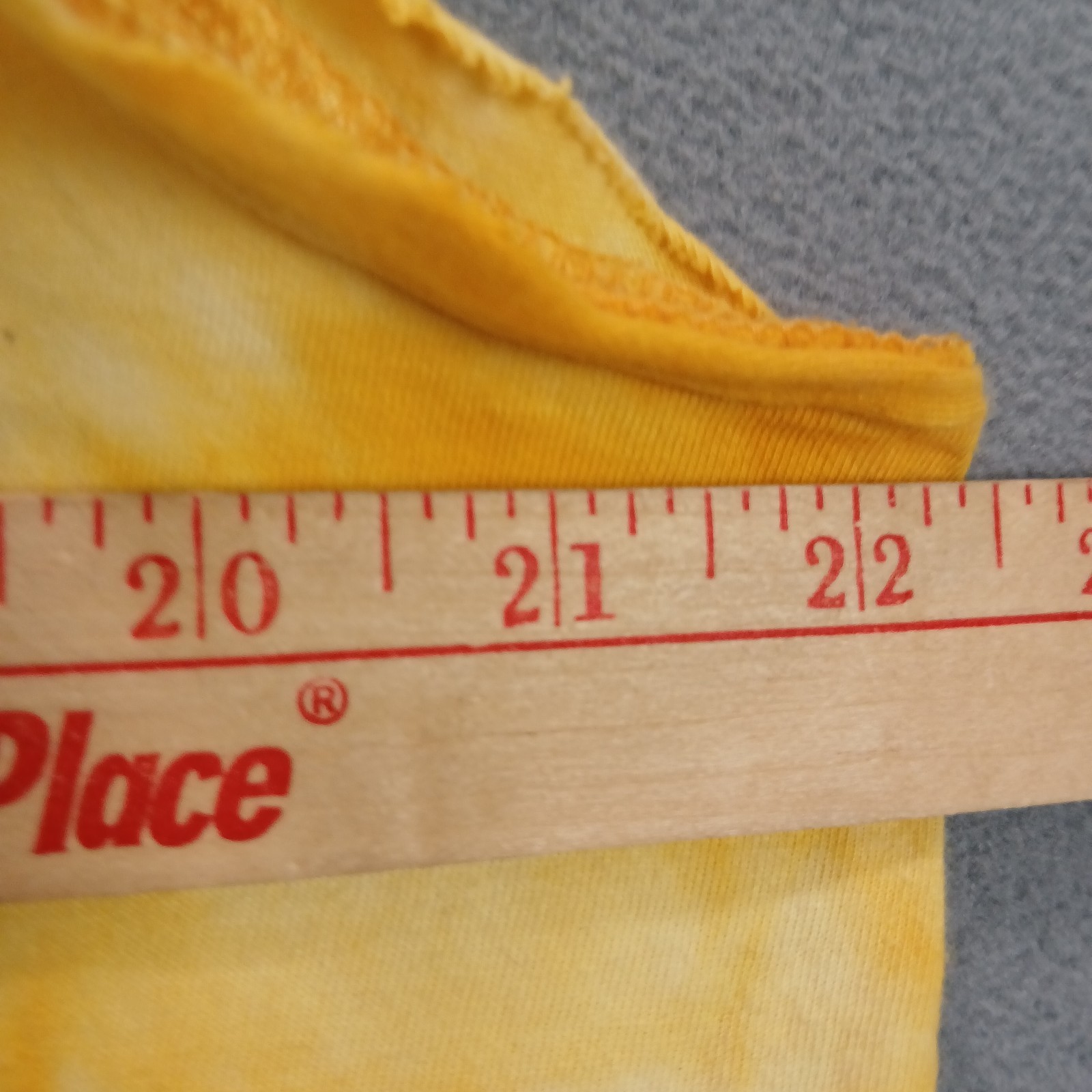Dickies Muscle Tank Top Women XL Yellow Tye Dye Cotton Athletic Workwear Running