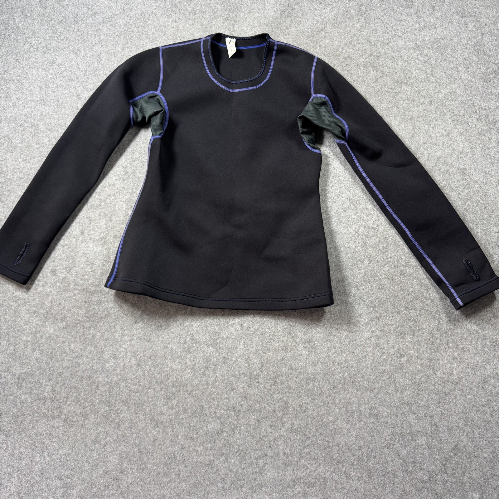 Sisyama Womens Los Angeles Sauna Top Medium Black Purple Thermal Neoprene