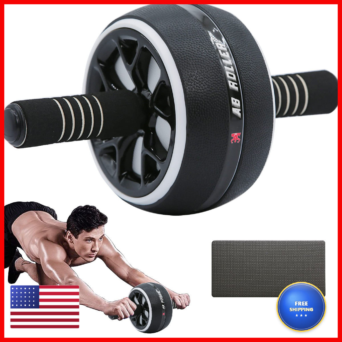 A.F.N.A.L Ab Wheel Roller Exercise Abdominal Wheel Fitness For Gym Work-Out