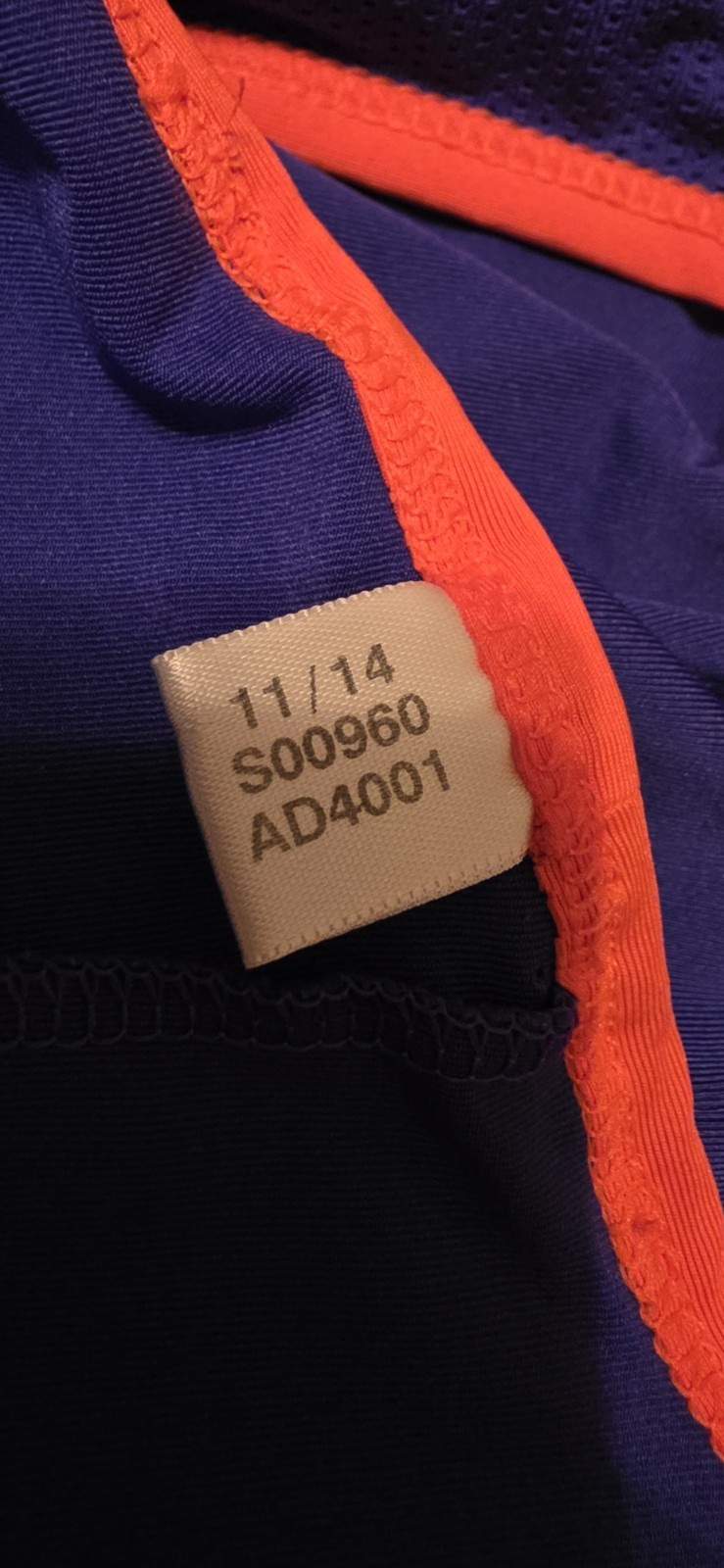 Adidas Racerback Techfit Climacool Blue/Purple/Orange Athletic Top Size M