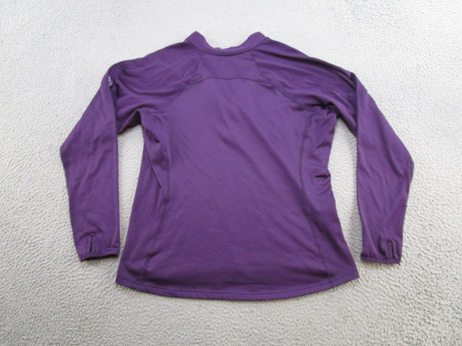 Outdoor Research Purple 1/4 Zip Pullover Womens Size XL Thermal Waffle Knit Read