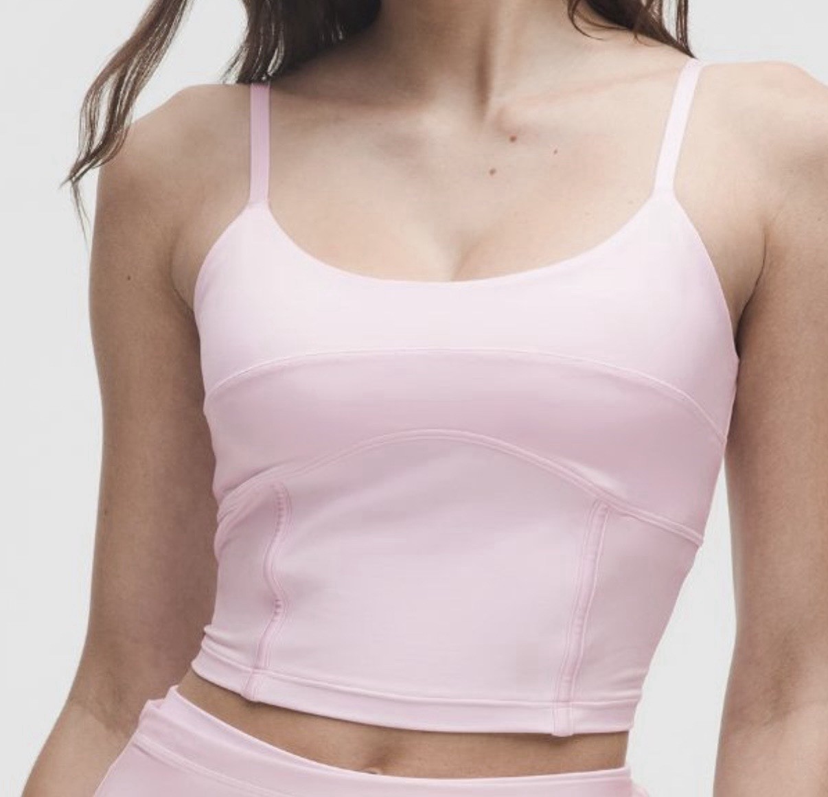 NWT💖LULULEMON💖SIZE 12💖ALIGN TANK C/D*SATIN💖ADJUSTS💖AUTHENTIC💖BLISSFUL PINK