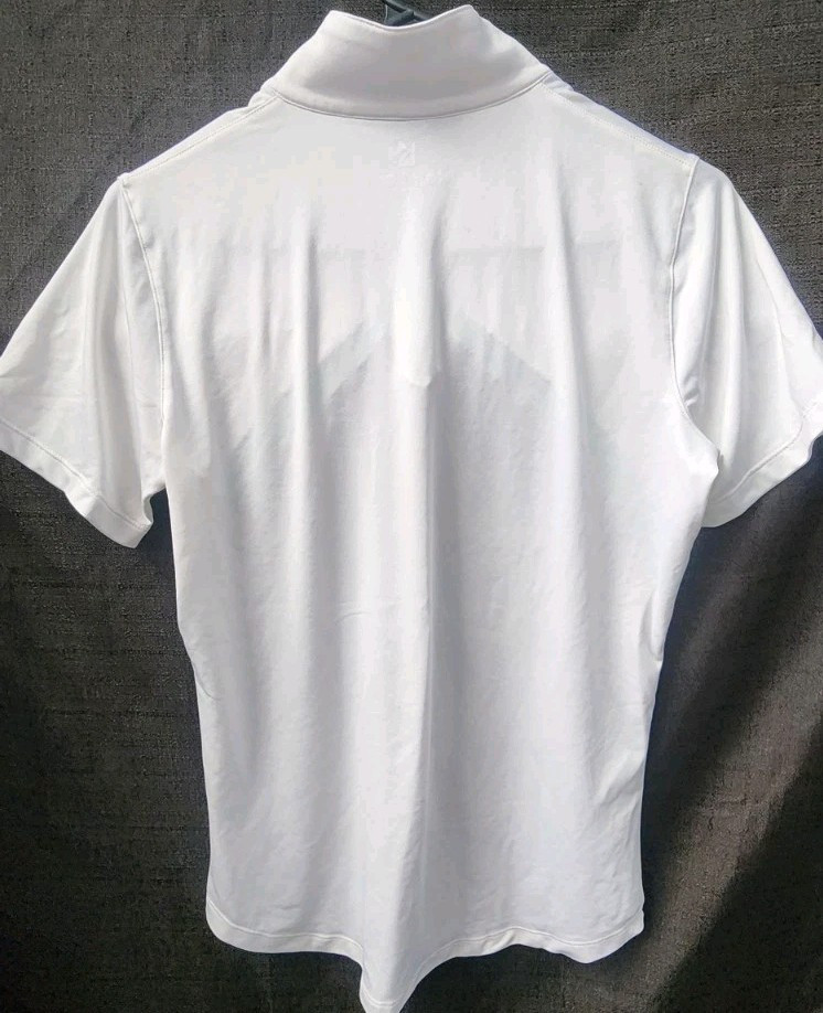 KATE LORD Small Performance Short Sleeve Shirt Golf Polo Active Zip Stretch NEW