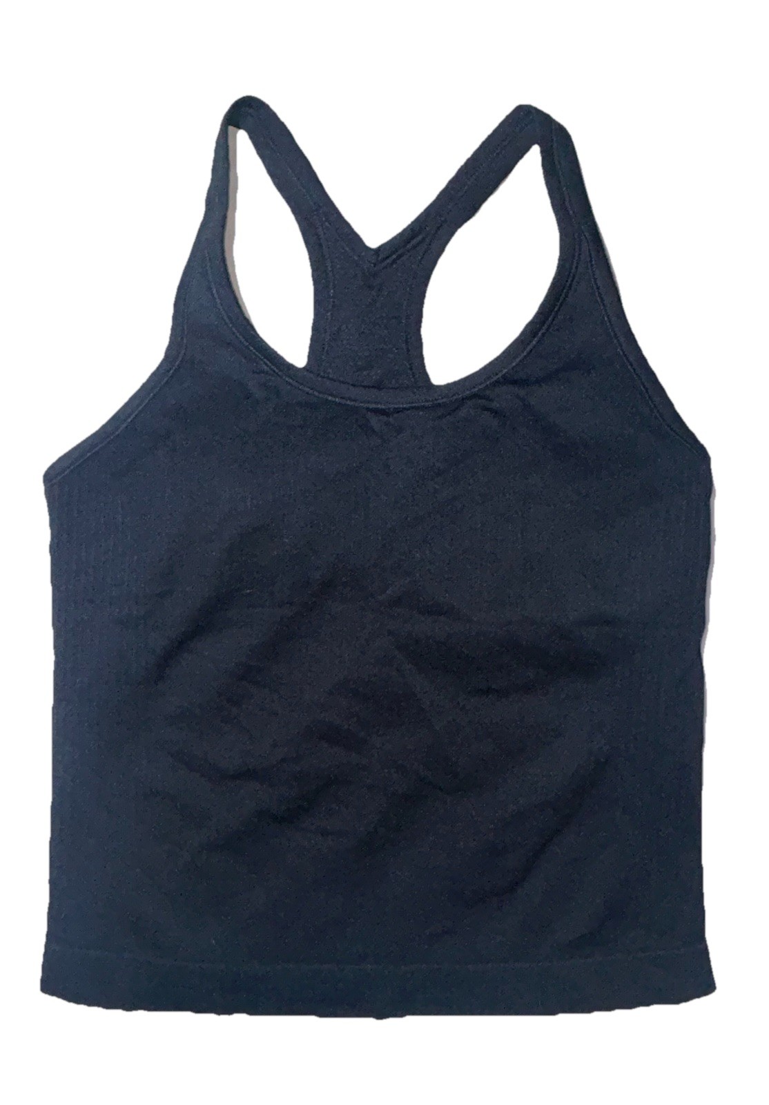 Seamless Workout Top with Built in Bra Athletic Tank Top Yoga Run Top Sz S
