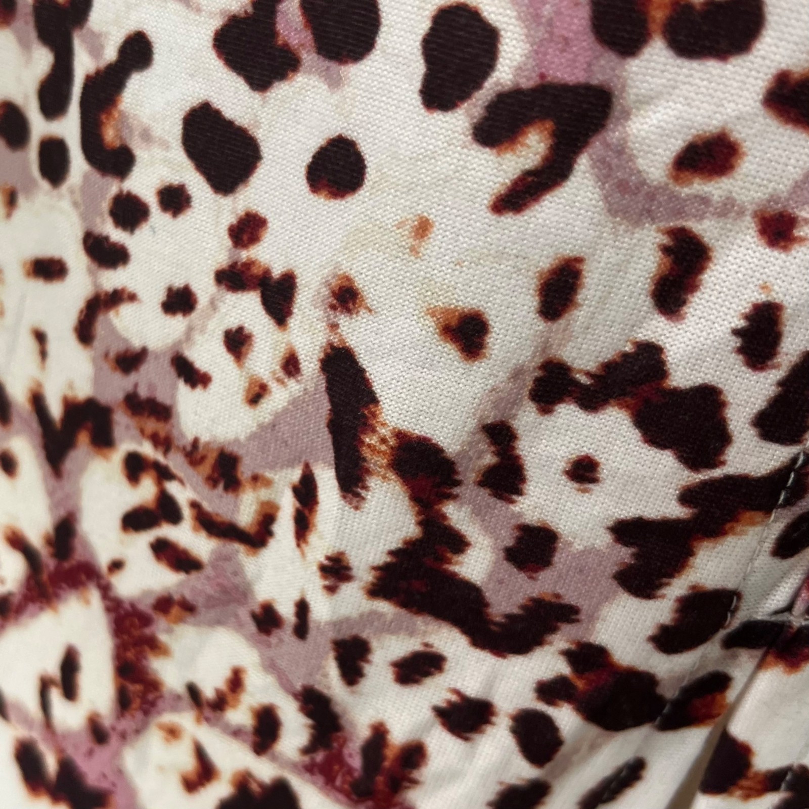 Old Navy Active Workout Tank Top Medium Brown Animal Print Sleeveless Gym