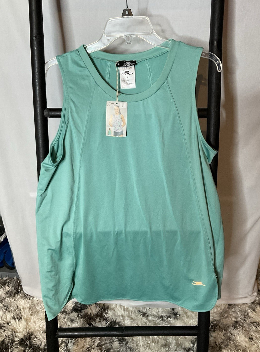 Crane Sleeveless Activewear Tank Tops Green Multicolor Womens Size L Bundle
