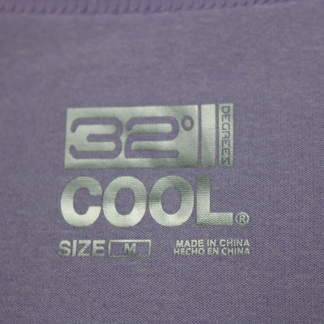 32 Degrees Cool Performance Tee Wicking Scoop Neck Base Layer Athletic Purple M