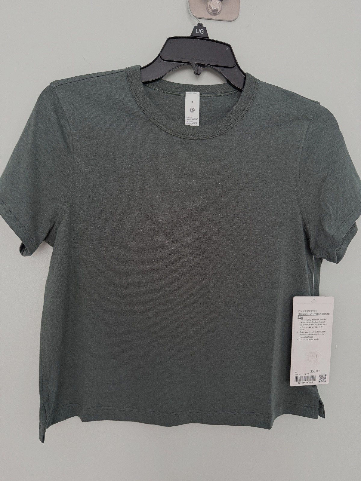 NWT Lululemon Classic Fit Cotton-Blend Tee Shirt Multiple sizes Dark Forest