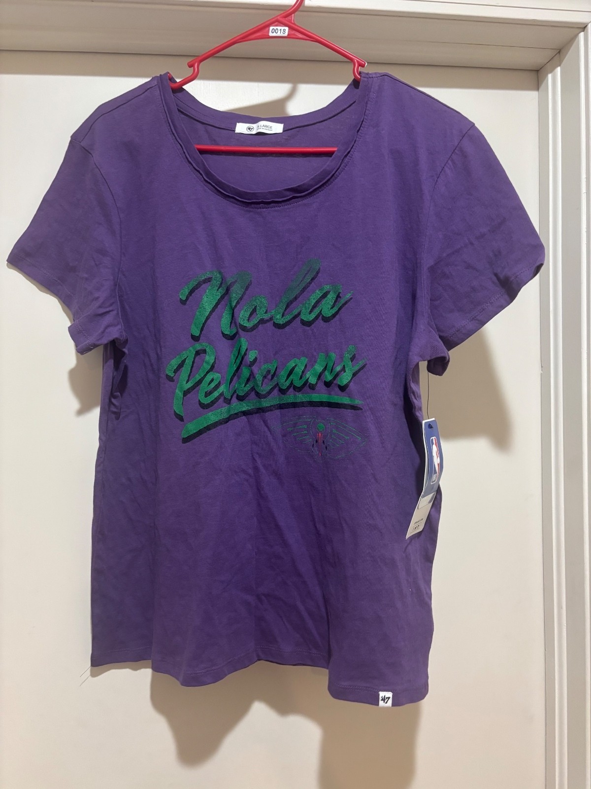 NWT ’47 New Orleans Pelicans City Edition Tee XL Purple NBA Shirt