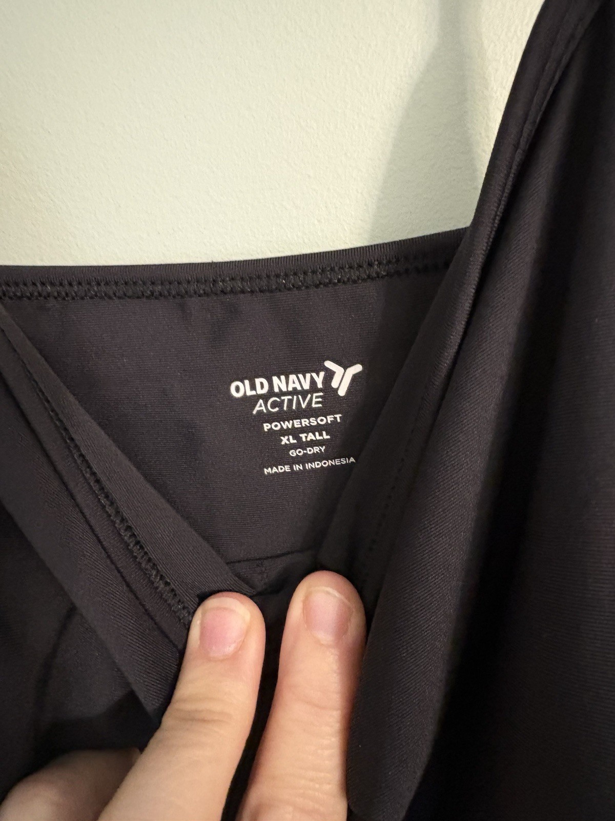 Old Navy Active Powersoft Black Cami Athletic dress- Black size XL Tall