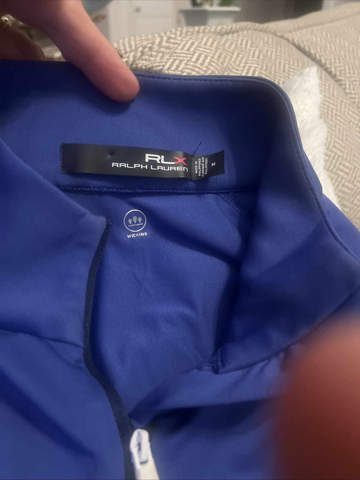 RLX Ralph Lauren Pullover Womens Medium royal blue 1/4 Zip Golf Athletic