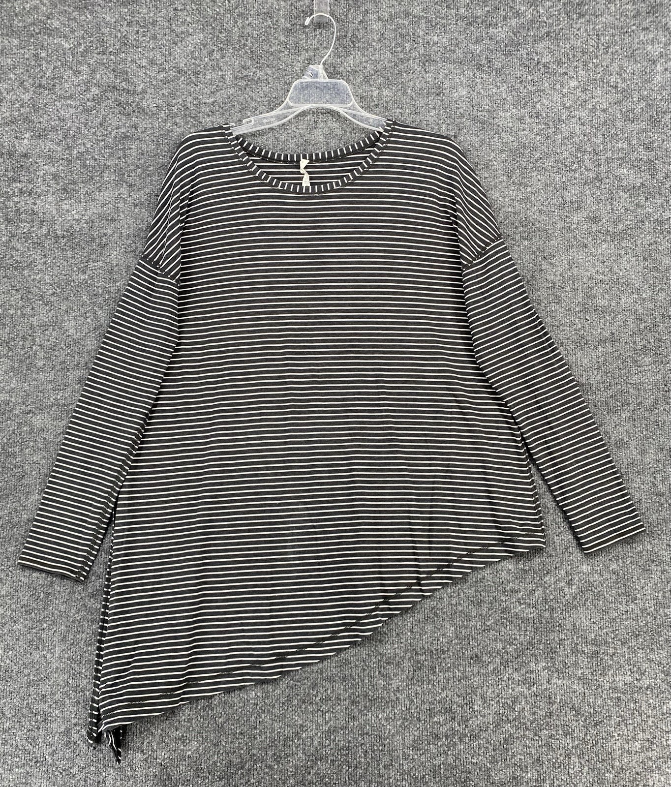 Lululemon Striped Asymmetric Long Sleeve Tunic Top Women’s 10 Athleisure Comfort