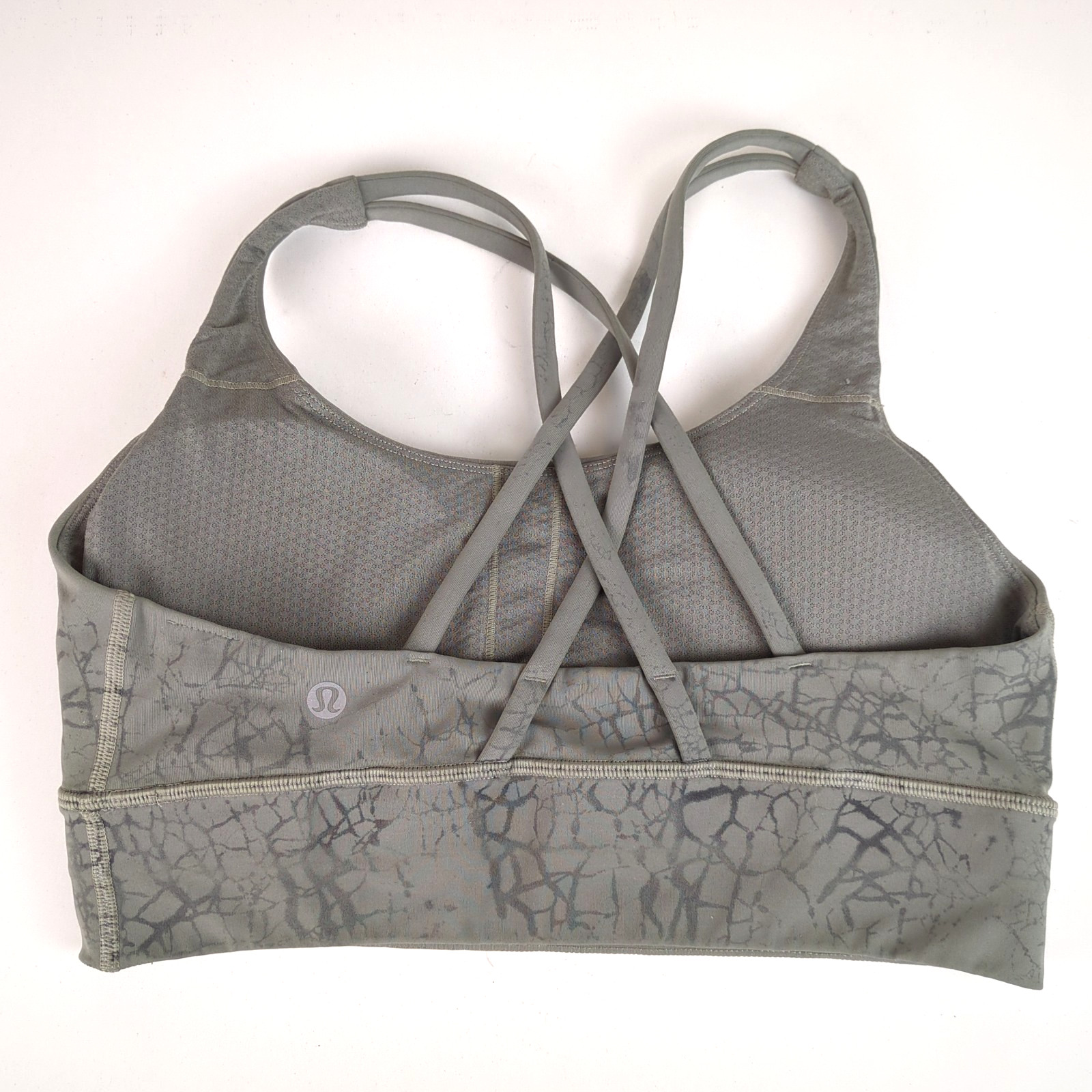 Lululemon Energy Bra Medium Support Size 8 – Patterned Gray