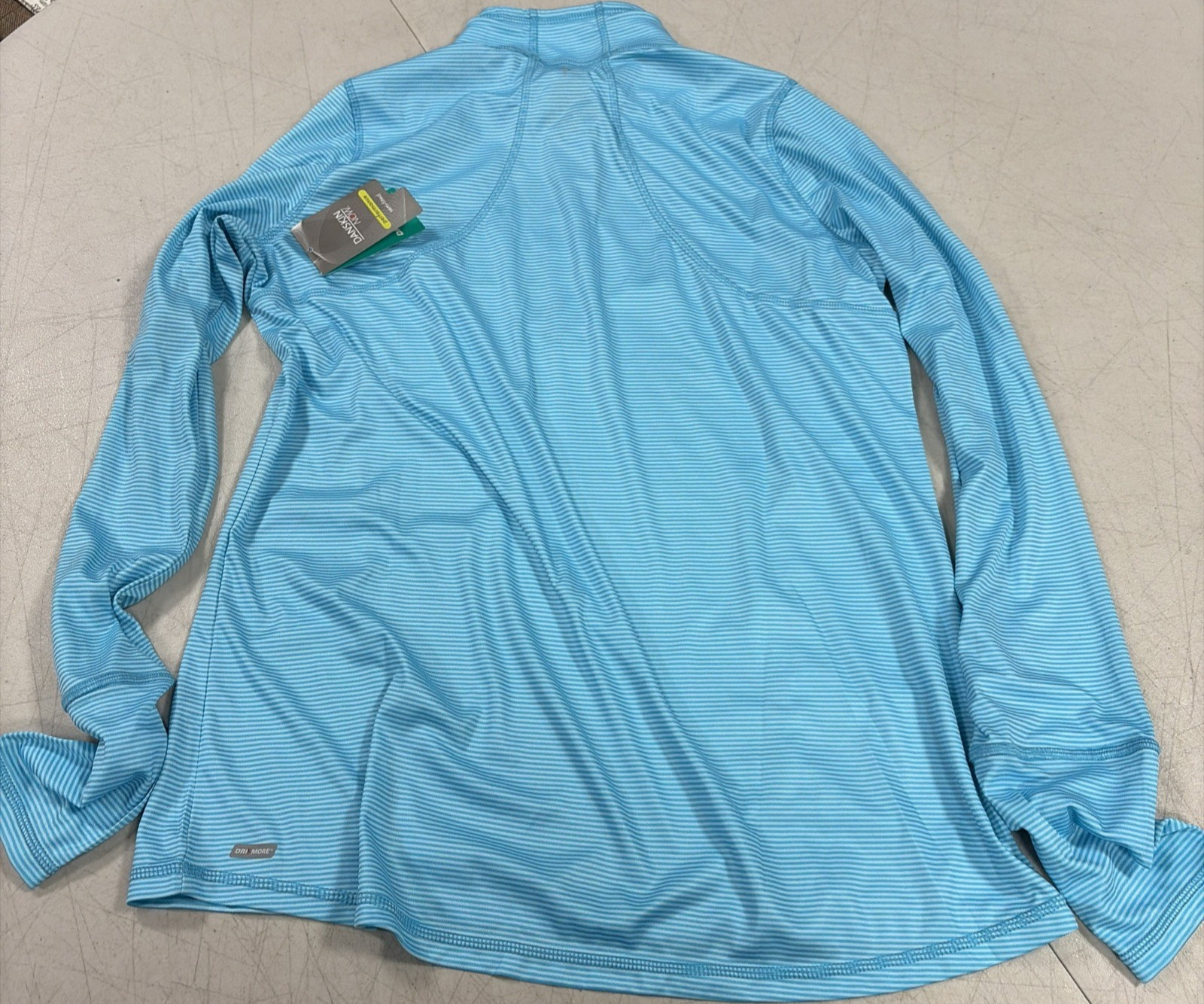 Danskin Now Performance Semi-Fitted Quarter Zip Jacket Blue New With Tag Size XL