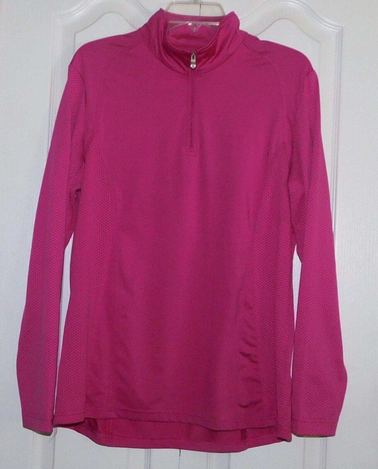 NIVO 1/4 ZIP PINK JACKET SHIRT WOMENS X-LARGE SUN ACTIVE GOLF TENNIS PICKLEBALL