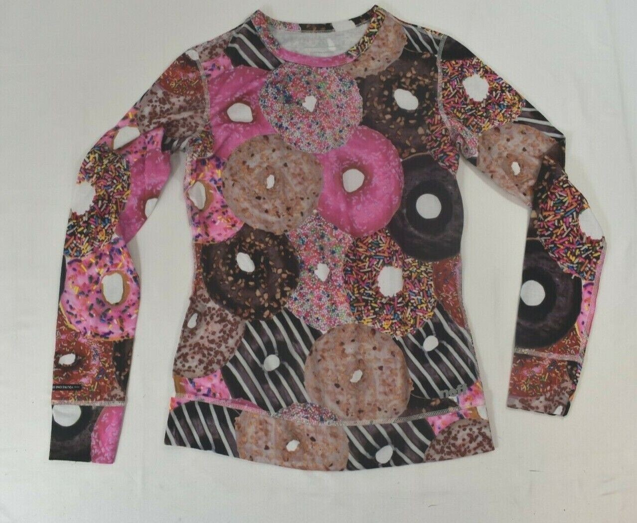 Neff Womens Sprinkle Donut Base Layer Top Cold Weather Shirt New XS, S