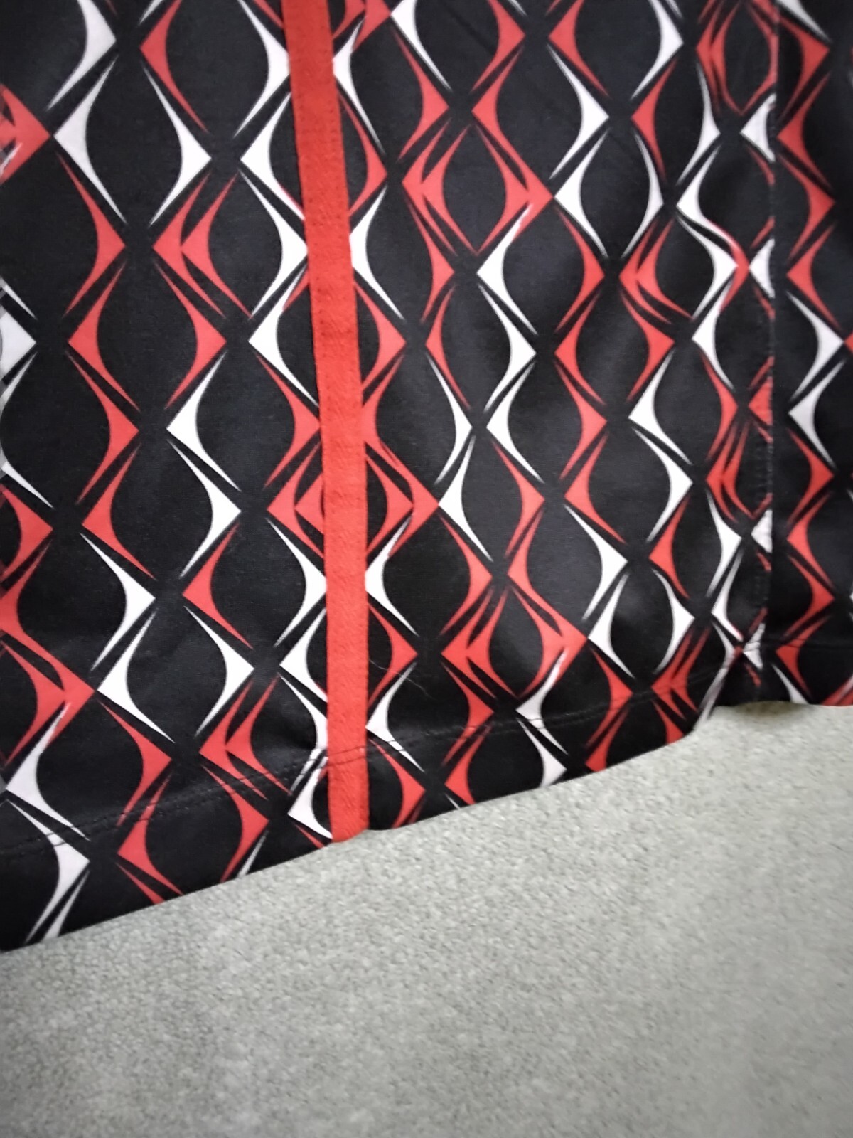 Tail Tech Performance Golf Womens Tank Top Size M Black Red Geometric Sleeveless