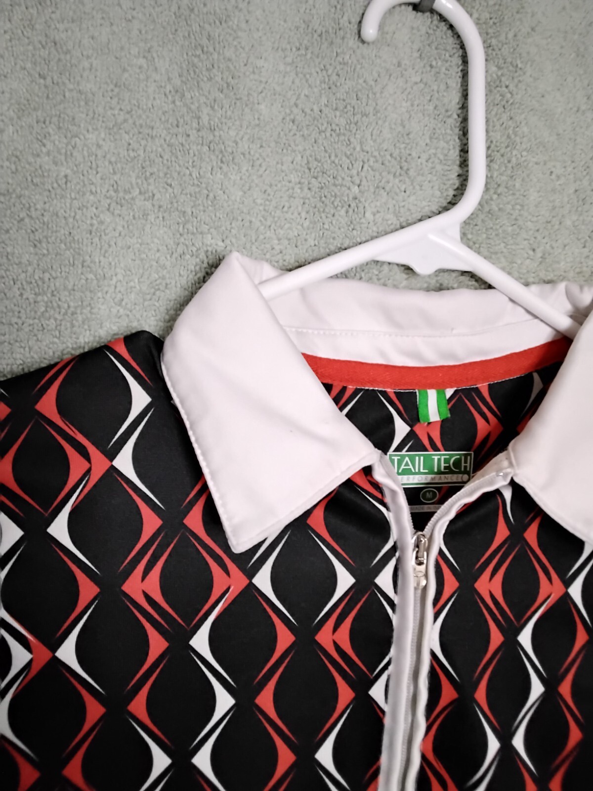 Tail Tech Performance Golf Womens Tank Top Size M Black Red Geometric Sleeveless