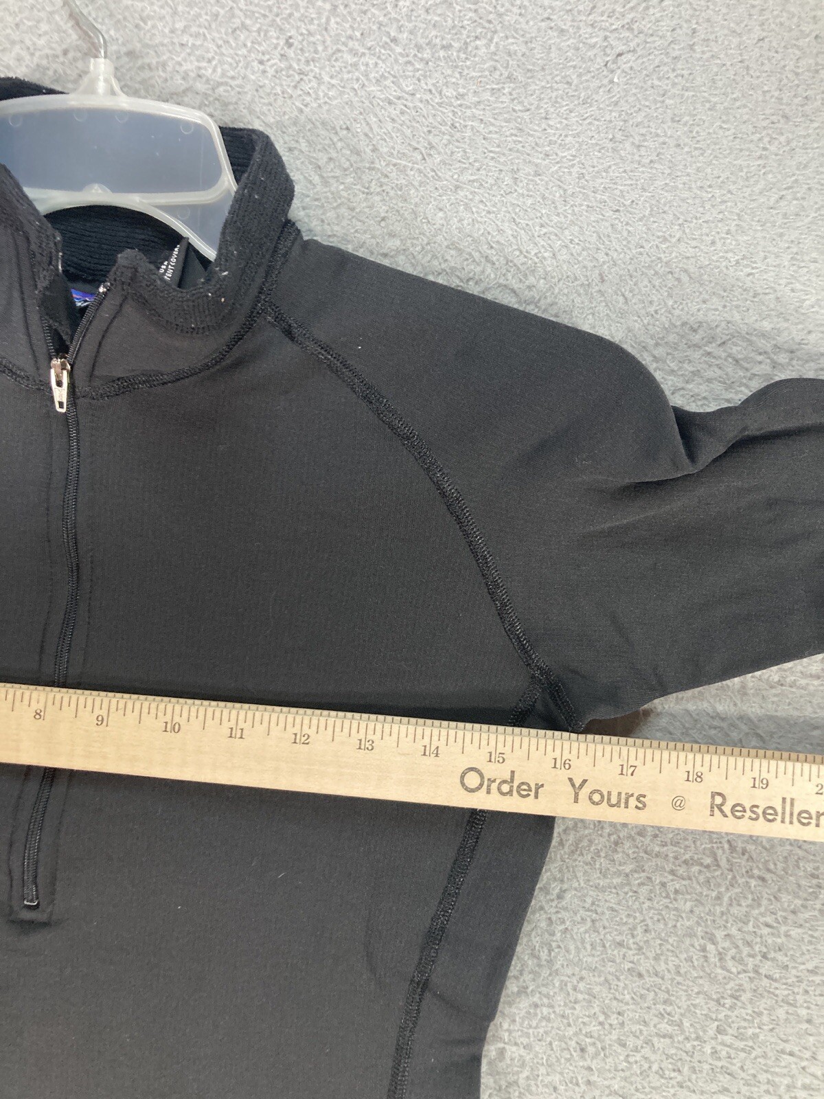 Patagonia Sweater Womens Small Black R Fleece Long Sleeve 1/4 Zip Pullover