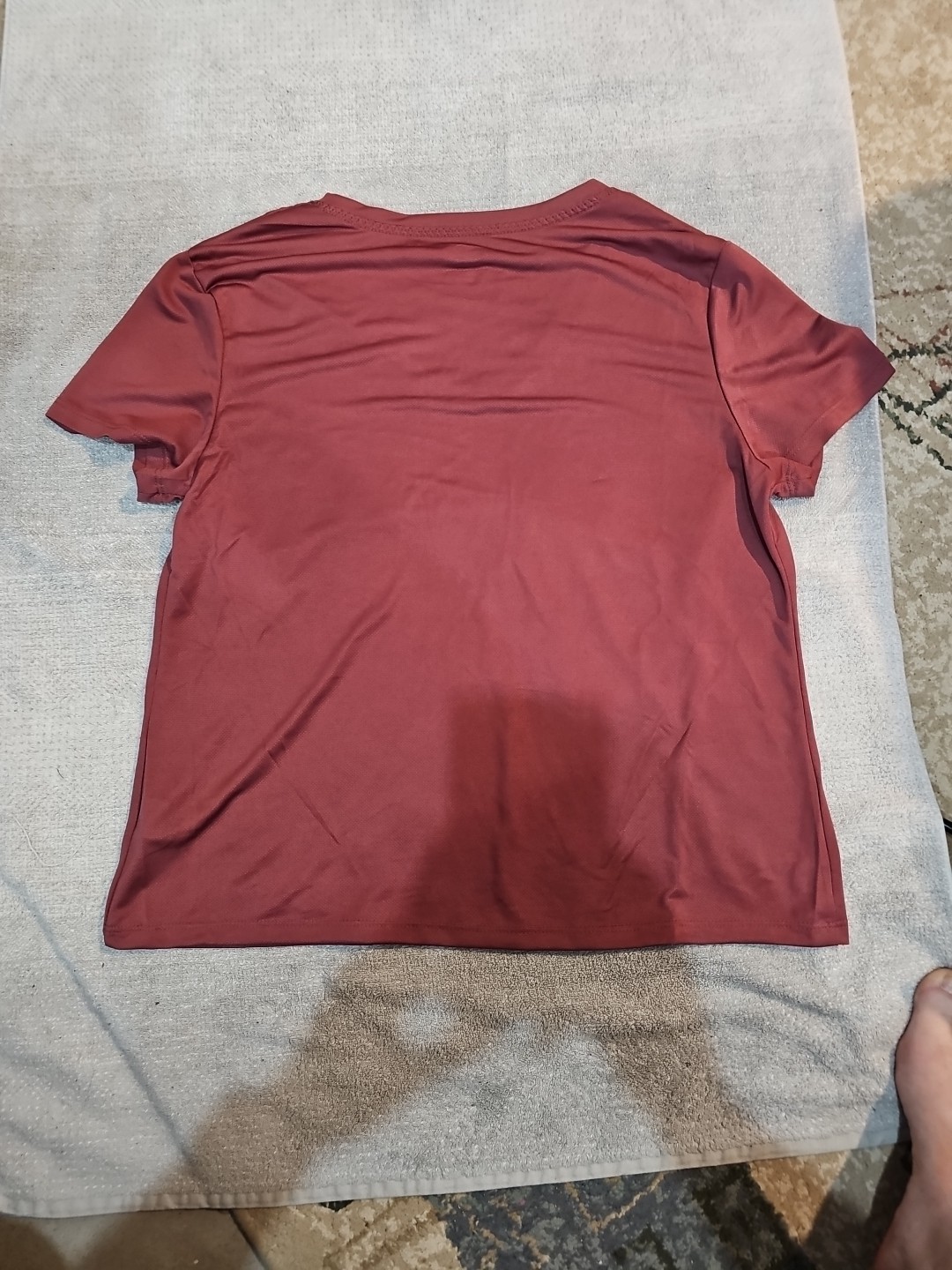 Athletic Works Core V-neck Tee Wild Ginger Pink Size Large 12-14 NWT