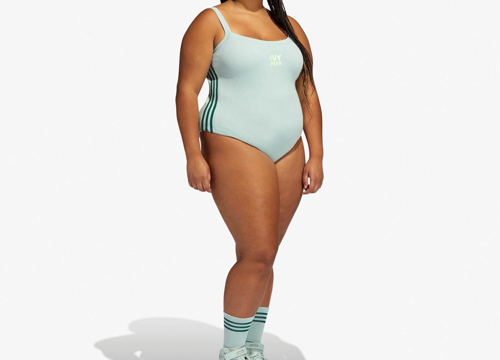 Adidas Women’s Ivy Park Green Tint Tank Bodysuit Size 4X GV3989