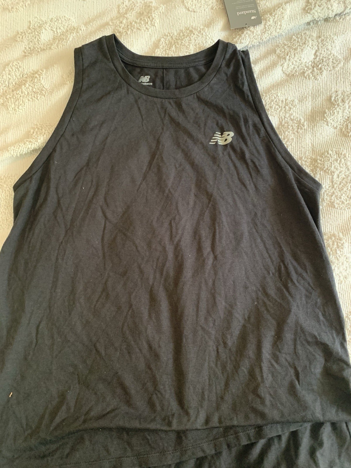 NEW BALANCE NB Active Wear Tank Black Medium NWT