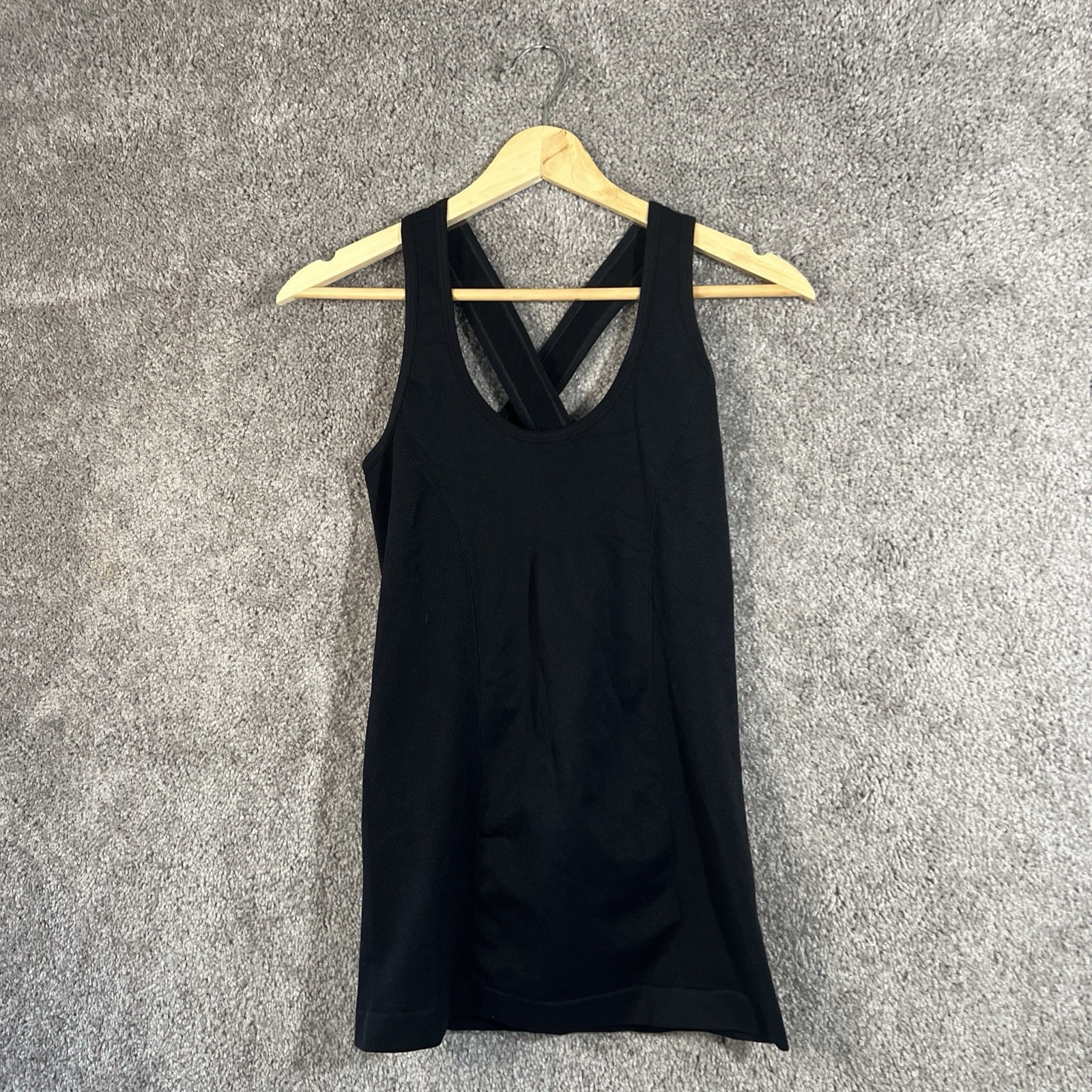 Spiritual Gangster Black Full Body Cross Back Top Women’s M/L Yoga Tank Active