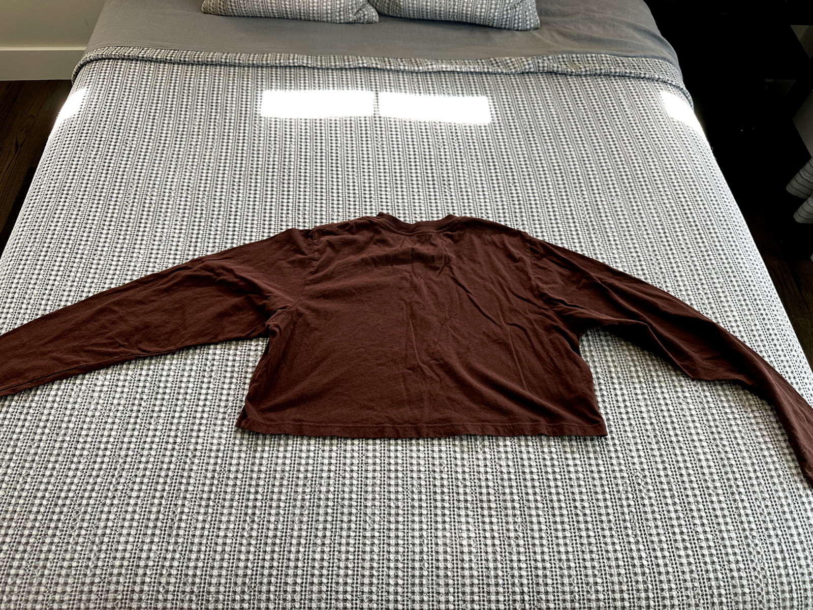 Set Active Crop Long Sleeve in Coco Size Small