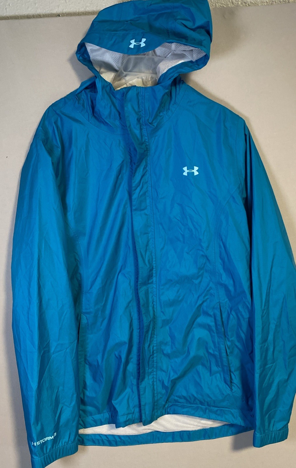 UA UNDER ARMOUR STORM 3 WINDBREAKER RUNNING JACKET Womens’ LARGE
