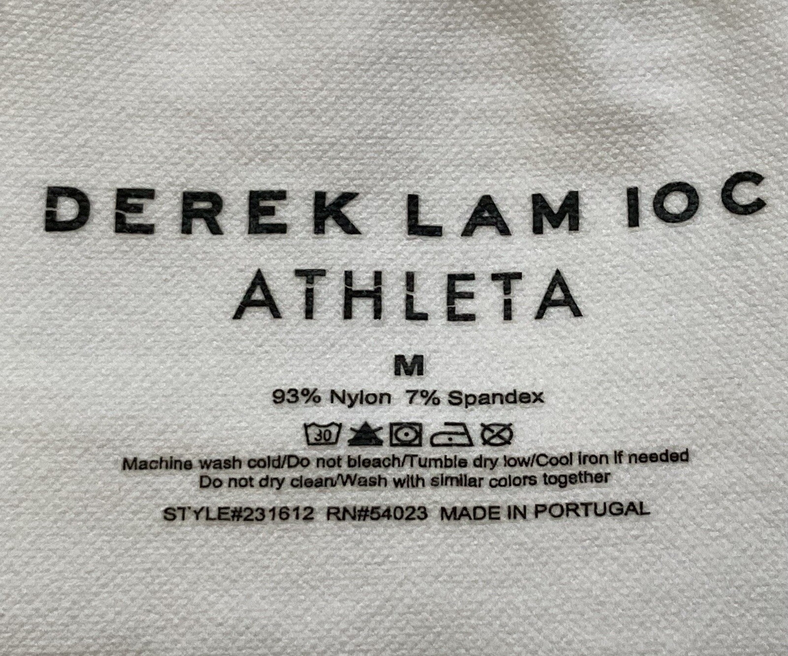 DEREK LAM 10C x ATHLETA Round Neck Sleeveless Top White size M