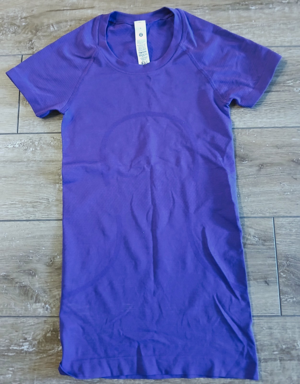 Lululemon Shirt Girls 0 Plum Swiftly Tech Short Sleeve Stretch Yoga Crewneck