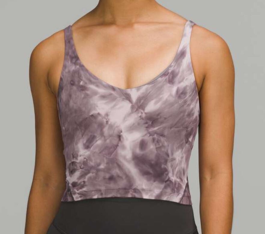Lululemon Align Tank Top Wmns 4 Purple Grey Diamond Dye Athleisure Gym Run Yoga