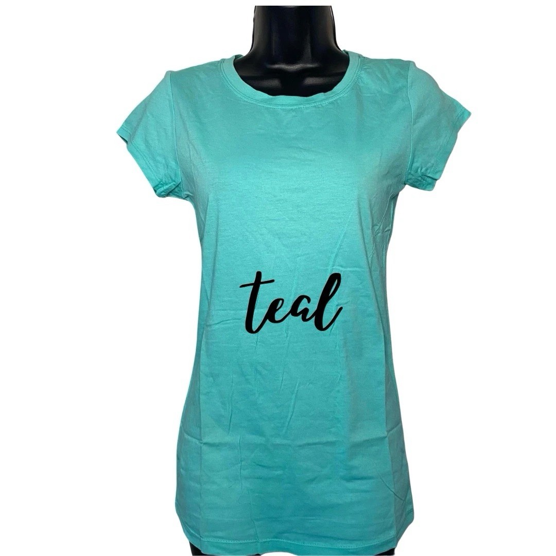 3-pcs ACTIVE BASIC Women’s Round Neck Short Sleeve Tee Basic Top T-shirt, MEDIUM