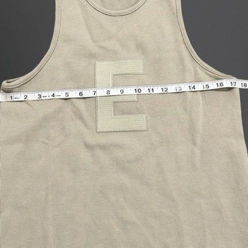 Fear of God Essentials Waffle Knit Tank Top – Light Oatmeal – Size Medium NWT