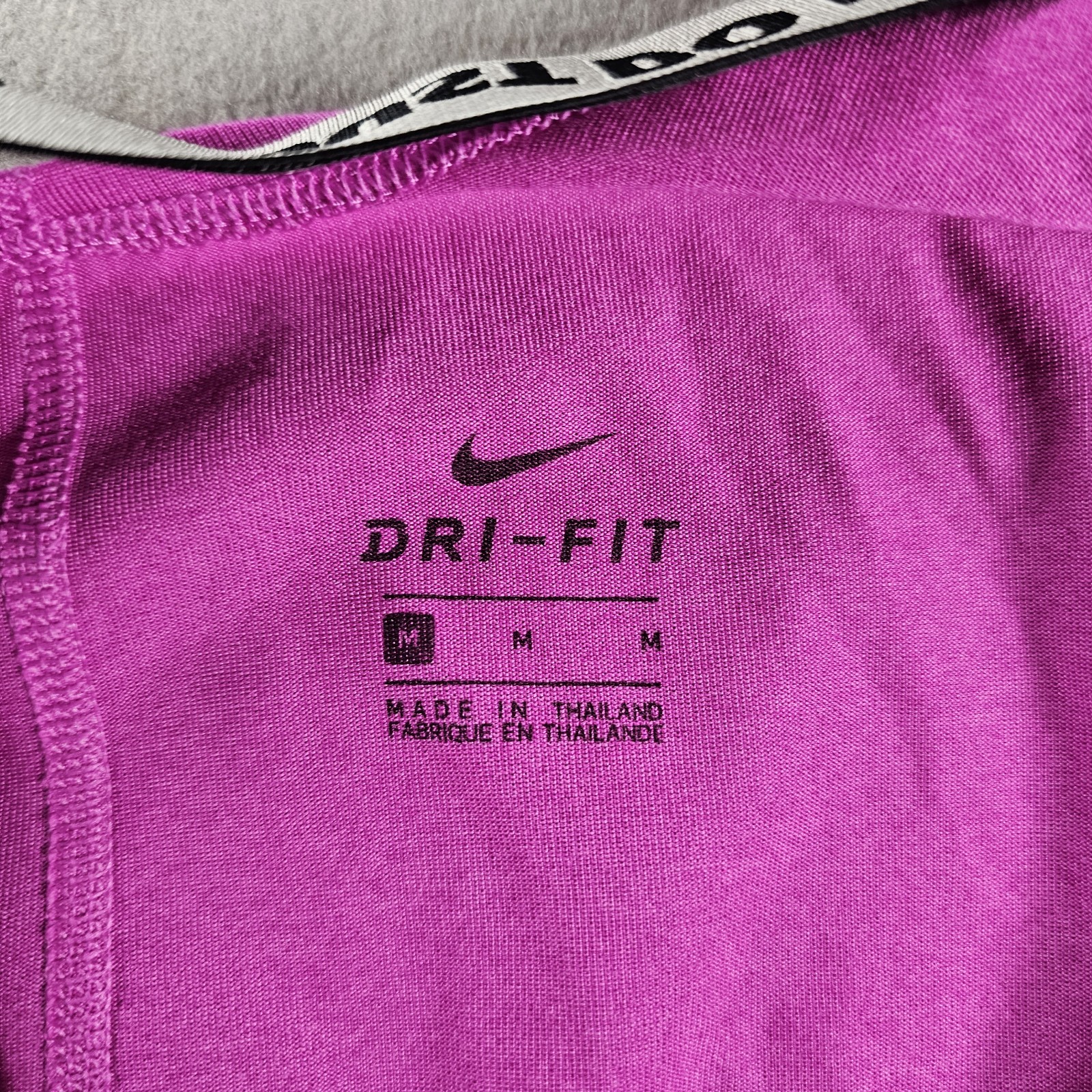 Nike Tank Top Womens Medium Pink Just Do It Strap Dri Fit Running Athletic Gym