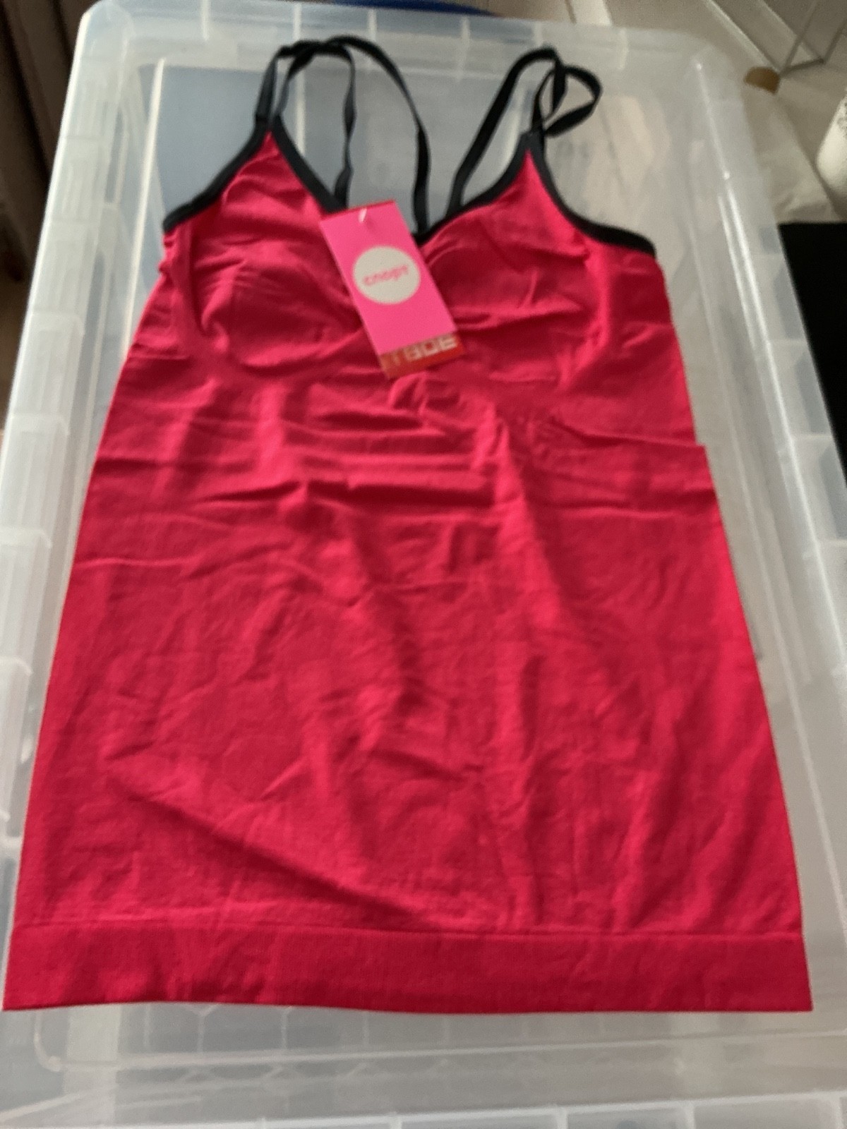 Tboe Peach coloured vest top size S