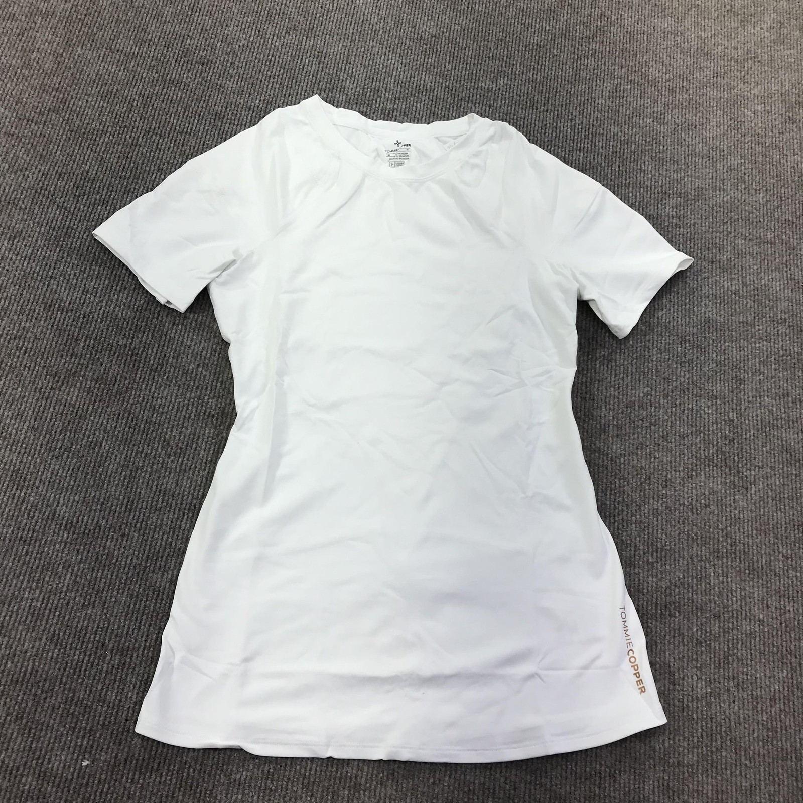 Tommie Copper Shirt Womens Medium White Shoulder Support Compression Znergy Top