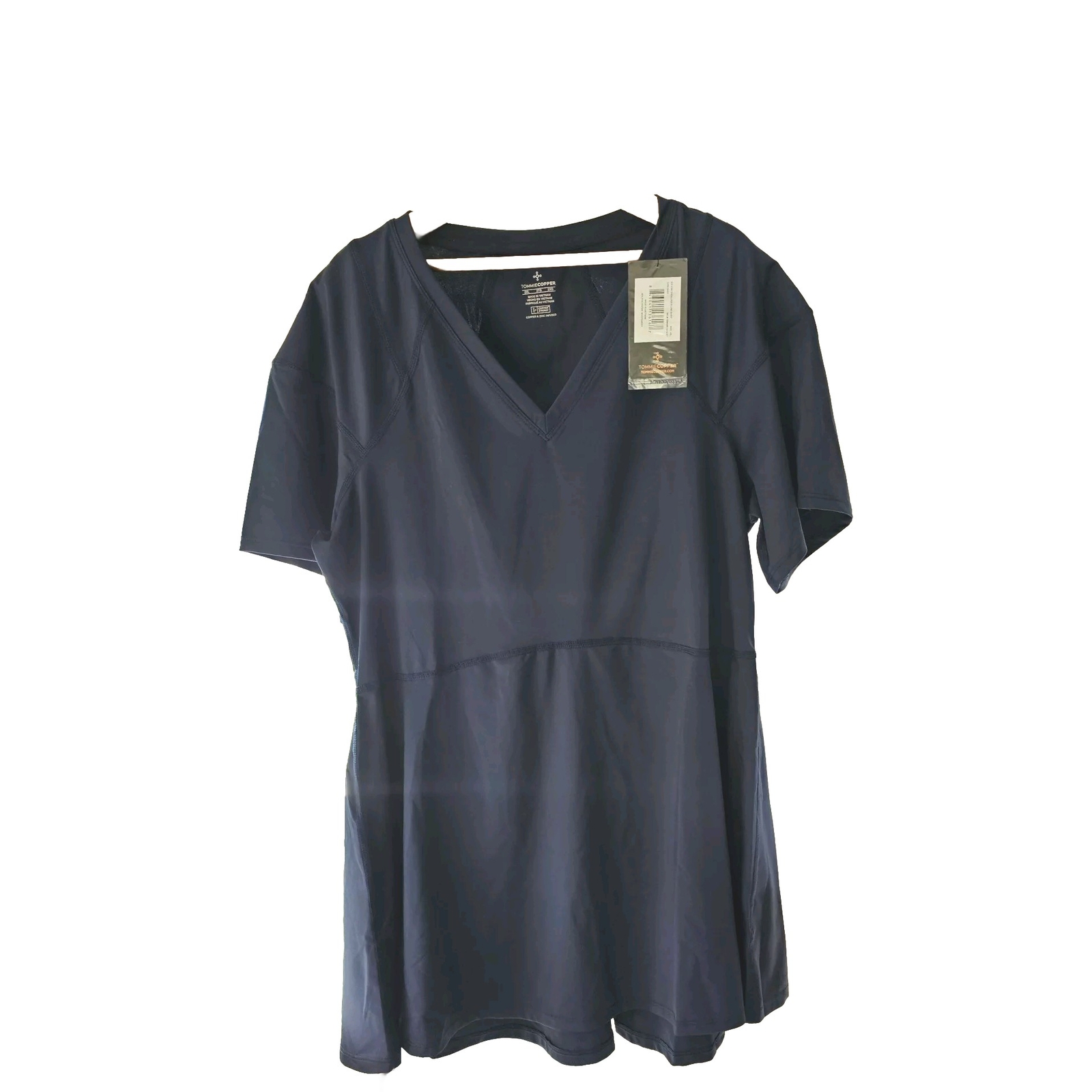 TOMMIE COPPER Women’s A-Line Compression Shoulder Shirt NAVY SZ 2xl NWT