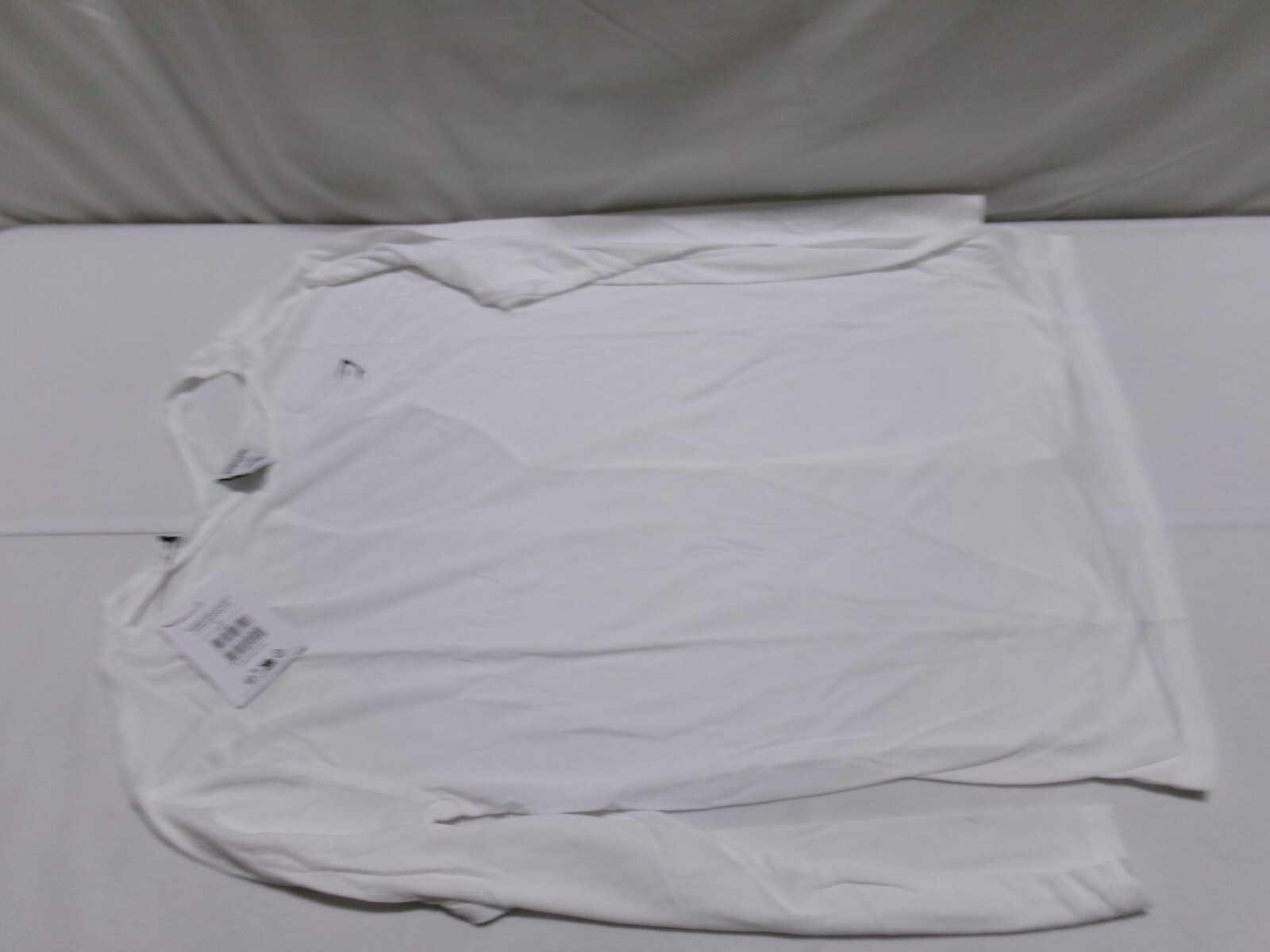 H604 GYMSHARK Super Soft Long Sleeve Oversized Cut Out Top White Womens Size XS