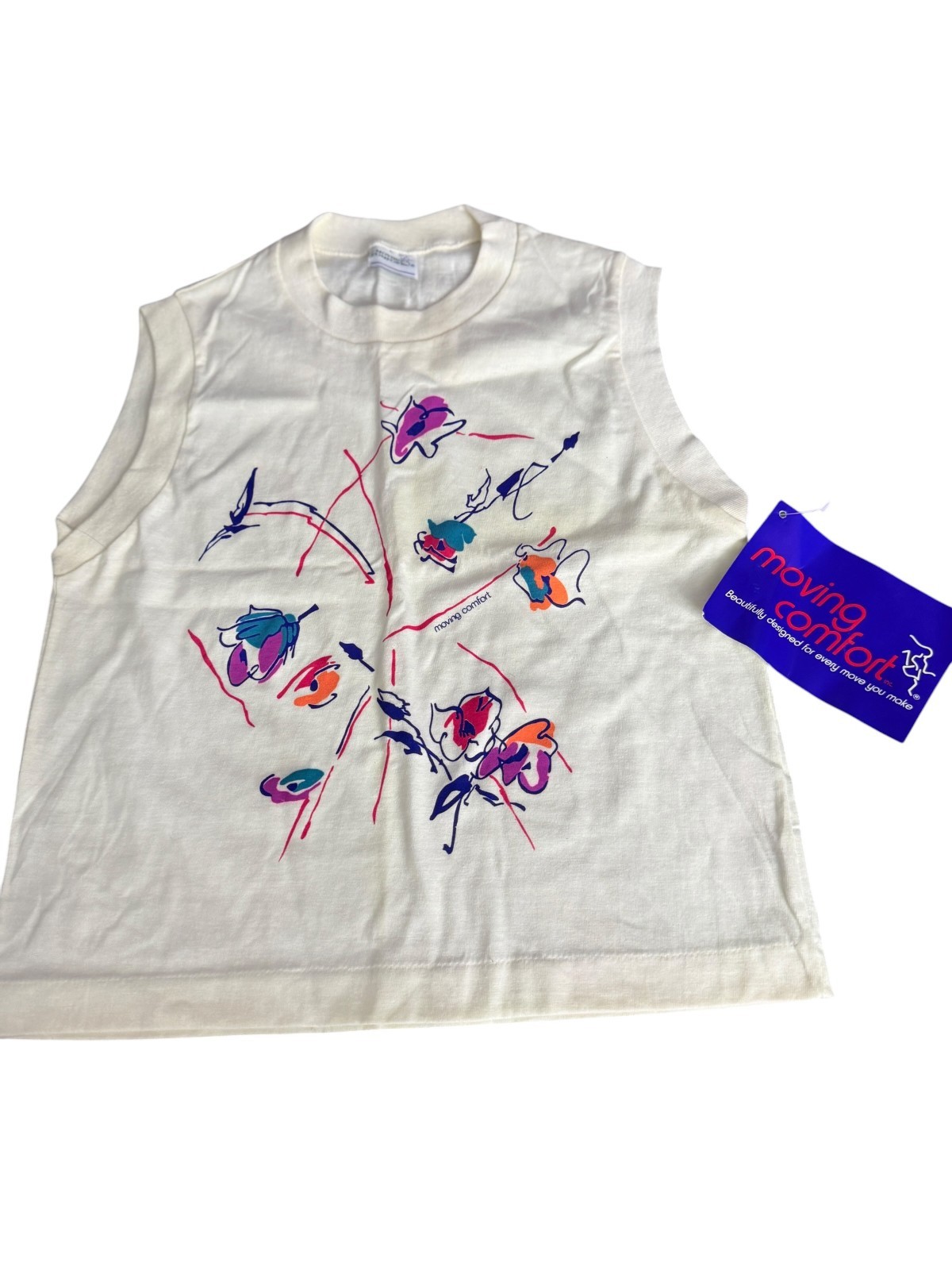 Vintage Moving Comfort shirt sleeveless Womens Small 80s