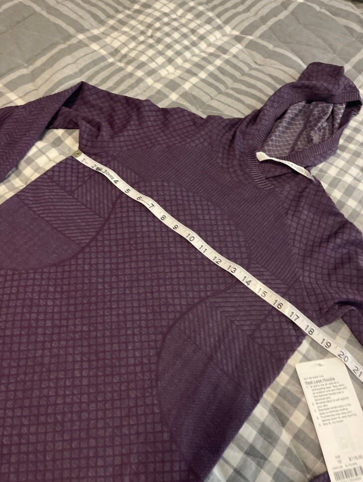 NWT Lululemon Rest Less Hoodie *Patchwork Galactic Grape / Silver Lilac 10